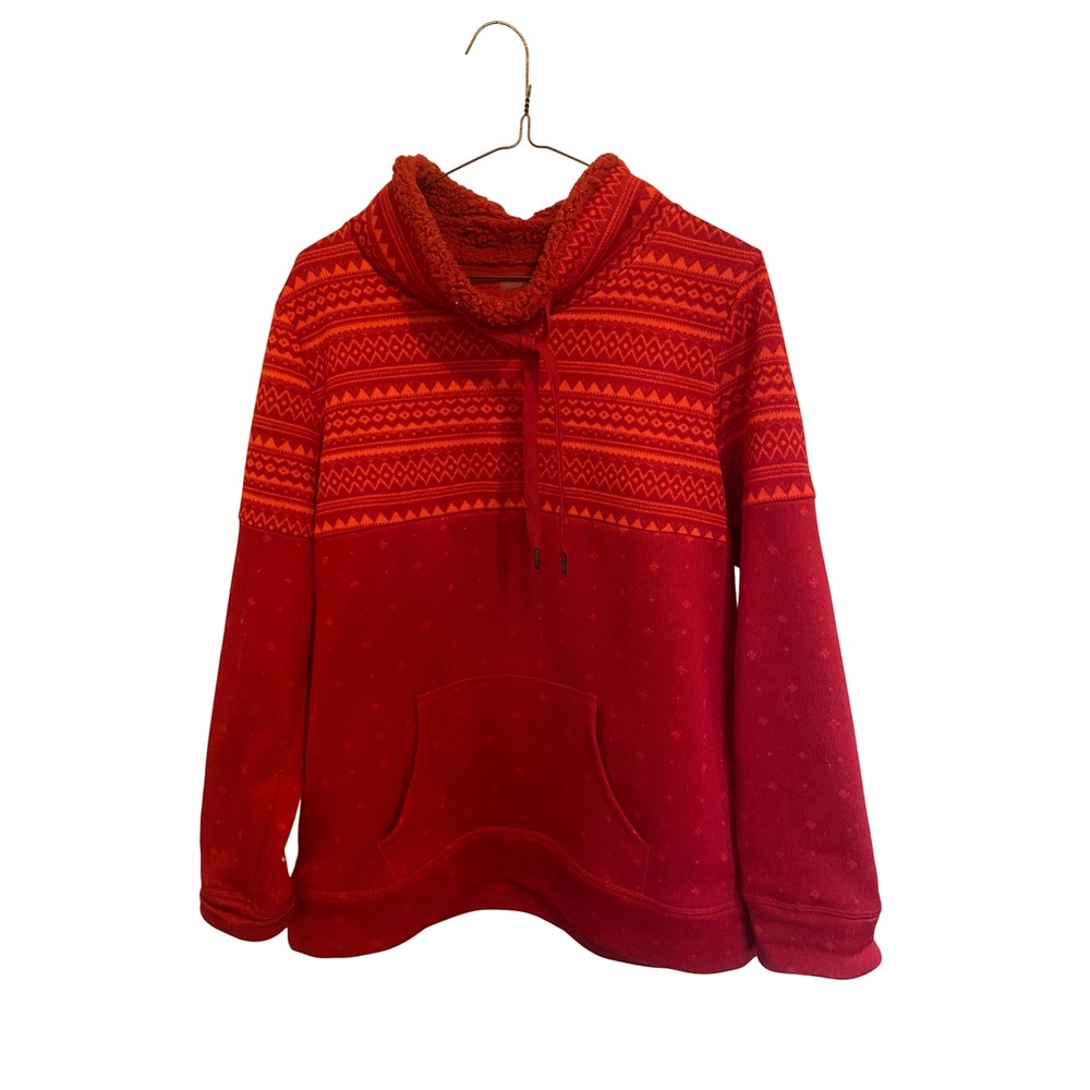 St Johns Bay Sweater Womens Large Pull Over Cowl Neck Pull Over Streetwear